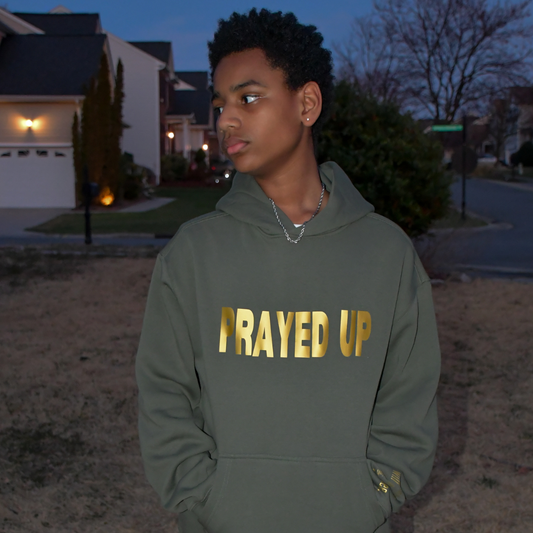 PRAYED UP UNISEX HOODIE (CYPRESS)