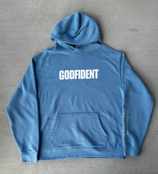 GODFIDENT UNISEX HOODIE (CAROLINA BLUE)