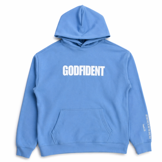 GODFIDENT UNISEX HOODIE (CAROLINA BLUE)